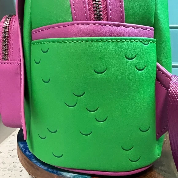 Loungefly NWT Marvel Amazing Spider-Man Green Goblin Green Purple Backpack - Picture 10 of 11